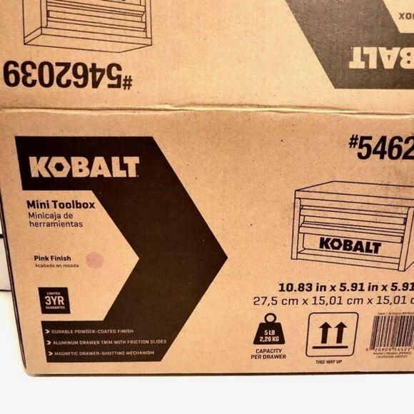 Kobalt Mini 10.83-in Friction 2-Drawer Black Steel Tool Box
NEW - Picture 3 of 3